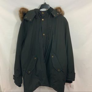 Like New PENDLETON Bryce Genuine Fur Trimmed Parka Coat